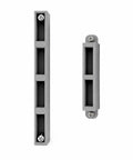 Gray 3D-printed Mounting Holder Kit for 221 Lever Connectors 2 Port and 4 Port, shown with screws for wire management bracket