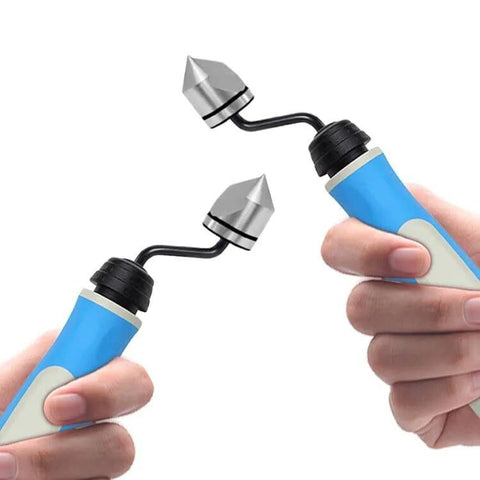 NG1000-BC1651 dual-ended deburring tool set with blue handles and 90° countersink bits