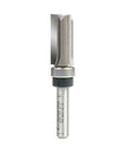 Pro Grade Carbide Tipped Flush Trim Plunge Router Bit With Ball Bearing Pilot, Half Inch Diameter, One Inch Cutting Height