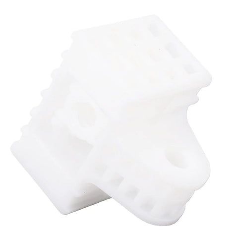 Heavy Duty Linear Actuator Push Rod Slider Replacement For Electric Recliners Built Like A Tank With High Strength Composite Blocks, white composite slide block.