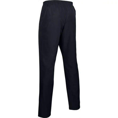 Back view of Mens Woven Vital Workout Pants with Lightweight Ripstop Fabric for Durability and Comfort, black, slim leg, size 31.75" inseam