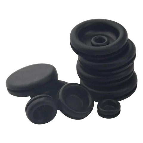 170 Piece Rubber Grommet Kit Dope Round Firewall Plugs for Auto Body and Sheet Metal Black Double Sided Wire Gasket