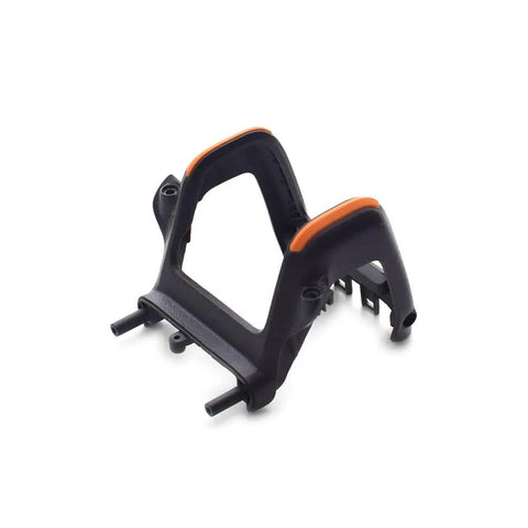 Gimbal Protection Cover For DJI Avata 2 Drone, Camera Guard And Pro Shield shown in durable black plastic with orange details
