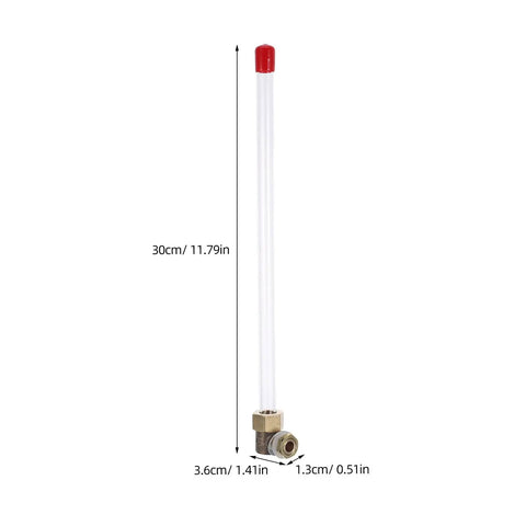 Water Level Gauge For Cisterns And Fire Protection Pools With High Accuracy Detection And Continuous Monitoring High Temperature Resistant Built Tough From Plastic And Copper For Industrial Processes And Tanks, 30cm