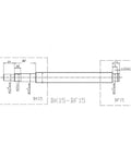 Sleek 1 Set 200 To 2000mm SFU2005 And SFU2010 Ballscrew Kit With 20mm Diameter Dia, detailed design drawing of BK15-BF15 components.