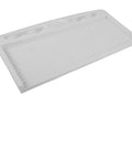 Pull Out Keyboard Tray Under Desk Smooth Glide Setup For Home Office Ergonomic ABS Platform, white finish, ergonomic slope for typing comfort.