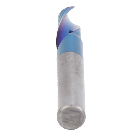 Pro Grade Tungsten Steel Spiral Milling Cutter with Blue Coating 6x12x45 mm for CNC Machining and Smooth Finishing