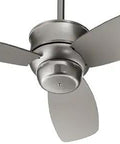 Gusto 32 Inch Ceiling Fan In Satin Nickel Finish With Transitional Style Dry Rated Indoor Use 16.61 Inch Height And 32 Inch Width Perfect