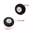 2 Inch Foam Wheel Set With Plastic Hub For RC Planes And Helicopters Ultra Lightweight Sponge Tire Replacement