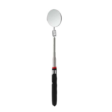 2-Pack Inspection Mirror Tools With 2-Inch Round Heads And 24.5-Inch Telescoping Handles For Auto, HVAC, And Weld Inspections