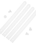 Two Sets White Plastic Drawer Slides For Cabinets And Hidden Doors With Stable Performance And Quiet Operation, includes accessories