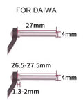 Upgrade Your Fishing Game With This Killer EVA Reel Knob Set For Drt Antares Fishing Rods Featuring Snap-On Handles, Smooth Bearings, And Sleek Silver Black Styling That Lets You Crank Harder And Catch More Big Fish Today On The Water. For Daiwa 27mm 4mm shaft