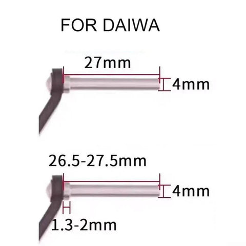 Upgrade Your Fishing Game With This Killer EVA Reel Knob Set For Drt Antares Fishing Rods Featuring Snap-On Handles, Smooth Bearings, And Sleek Silver Black Styling That Lets You Crank Harder And Catch More Big Fish Today On The Water. For Daiwa 27mm 4mm shaft