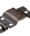 Antique Bronze Iron Hinges 20 Pack 38 By 21mm Ring Style Even Hinges for doors, cabinets, and furniture, close-up view with screws