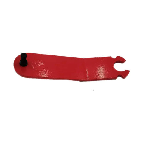 Door Alignment Tool For Auto And Truck Body Collision Repair Space Saving Aligning Bar Tool That Fits In Your Tool Drawer Use With Breaker Bar For Precise Door Alignment Durable Pro Grade Go To Shop Essential, red metal, side view