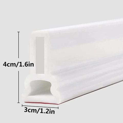 Built Tough Silicone Water Stopper For Bathtub And Sink Drainage, 4cm by 3cm flexible waterproof seal strip detail