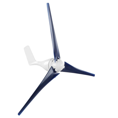 1200W Wind Turbine Kit For Marine And Home Power 3 Blade Generator System Blue 12V Easy Install Adjustable Voltage And Current