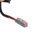 Close-up of Heavy Duty 1000W Solar Charge Controller connector with black and red wires for 24V, 48V, 60V, 72V electric vehicles.