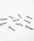 10 Pcs M2 Thread Self Locking Metal Clevis Quick Link Steel Clevis For Fixed Wing RC Airplane And Helicopter Model Toy Replacement Parts Ideal For RC Hobbyists Seeking Secure Flexible Linkage And Easy Adjustability For Quick Field Repairs. Silver M2 x 24mm metal clevis links for RC airplane and helicopter linkages.
