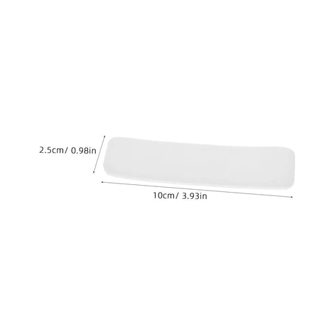100 Pack Double Sided Hook And Loop Strips With White Pet Film Backing 2.5x10cm Self Adhesive Heavy Duty Fastener Tape flat view