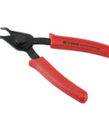 Heavy Duty Snap Ring Pliers With 45 Degree Tip 0.038 Inch for Internal and External Ring Removal, red rubber dipped handles