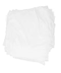 100 Pack Premium Microfiber Cleanroom Wipers stacked, lint-free poly fiber wipes for dust control in labs and electronics.