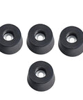 4 Pack 19mm Tall Rubber Furniture Feet With 33mm Steel Washer No Slip Foot Pads For Speaker Cabinets Flight Cases
