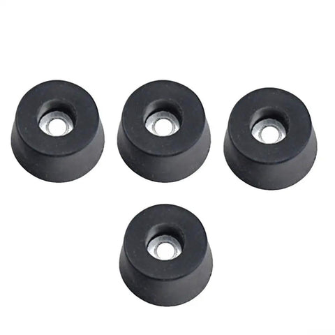 4 Pack 19mm Tall Rubber Furniture Feet With 33mm Steel Washer No Slip Foot Pads For Speaker Cabinets Flight Cases