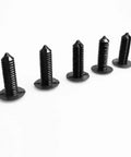 100 Pack 9mm Car Clip Retainer Kit With Expansion Screws Rivet Fasteners For Hood Splash Guard Holes 9mm Black