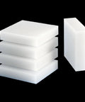 Solid As A Rock Two Pack White PP Reusable Support Pads For Heavy Machinery And DIY Work Anti Vibration Shim Plates 100X200MM stacked view