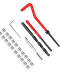 M7 X 1.0 Helicoil Thread Repair Kit Stainless Steel 25 Pcs Pro Grade Heavy Duty Twisted Drill Wrench Threaded Insert Tap Insertion Tool