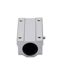 Heavy Duty Linear Motion Ball Bearing Slider Block Bushing SC20LUU front view with smooth finish for CNC and 3D printers.