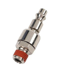 Rotary Union Air Connector For Pneumatic Systems With One Quarter NPT Adapter Nickel Plated Iron 55mm Length Built Tough Industrial Grade Easy Install Universal Fit For Pneumatic Fittings, 1/4 NPT