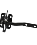 Heavy Duty Automatic Gate Latch Featuring Tough As Nails Self Actuating Mechanism And Secure Padlock Loop Built For Up To 144Mm Gates, black finish.