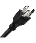 Close-up of plug for 8-Outlet Surge Protector Power Strip With 6-Foot Cord, Metal Housing, 24-Inch Length, Heavy-Duty Build For Computers