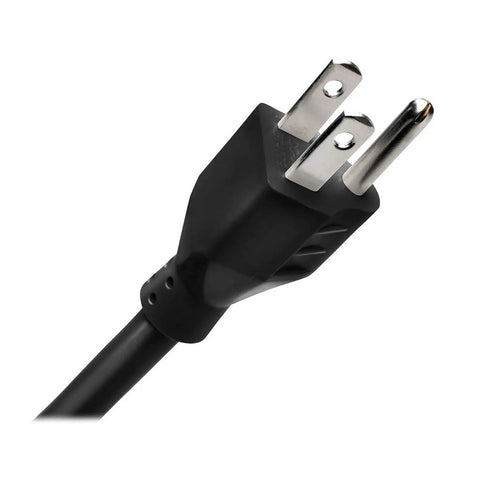 Close-up of plug for 8-Outlet Surge Protector Power Strip With 6-Foot Cord, Metal Housing, 24-Inch Length, Heavy-Duty Build For Computers