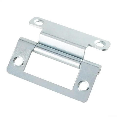 Ultra Tough Steel Cranked Flush Hinge For 15 To 19mm Cupboard Doors Zinc Plated Finish For Moisture Protection Outdoor And Indoor Use