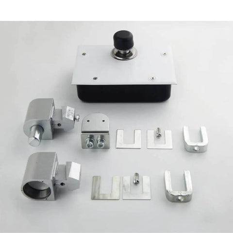 Heavy Duty Glass Door Pivot Hinge Kit 120kg Load Hidden Hinges Any Angle Positioning Self Closing Cafe And Restaurant Door Built To Last With 2 Stage Speed Regulation Floor Spring 1 Set components