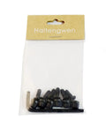 Tough As Nails KeyMod Bugle Screws And Rail Nuts With Durable Black Phosphate Coating Plus Torx Wrench in pack, 6 steel screws.