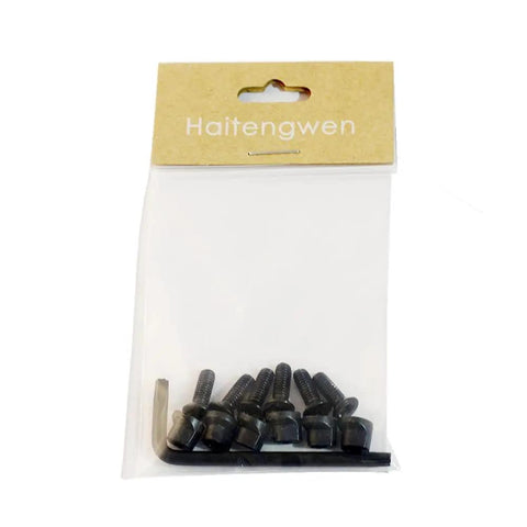 Tough As Nails KeyMod Bugle Screws And Rail Nuts With Durable Black Phosphate Coating Plus Torx Wrench in pack, 6 steel screws.
