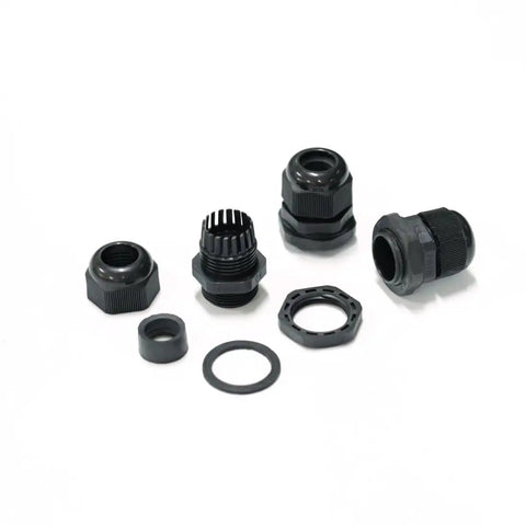 100 Pack PG16 Waterproof Cable Gland Connectors IP68 M22 Plastic Cable Glands with locknut and rubber ring for 10-14mm wire