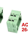 4 Pin 2 Position 2.54mm Pitch Spring Terminal Block Connectors For PCB Mounting 150V 2A Rating Supports 26-20 AWG Wires