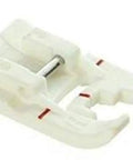 Non-Stick Glide Foot H Teflon Pressure Foot For Sewing Machines, No Drag, No Puckering, Great For Leather, Laminated Foam, Rubber, And Plastic Fabrics, Compatible With Husqvarna Viking Group 1-7, white sewing foot