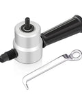 360 Degree Nibble Metal Cutting Double Head Nibbler Saw Drill Attachment with handle and wrench for sheet metal cuts