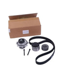 Timing Belt And Water Pump Kit For 2007 2018 Chevrolet Sonic Aveo 1.8L Fits Ls Lt Trims Keeps Ride Running Sweet With Durable Parts Delivering Smooth Performance Saving Cash Over Dealer Prices Installing Full Set For Quick Easy Fixes Ready To Go. boxed kit with belt, water pump, pulley, and bolts