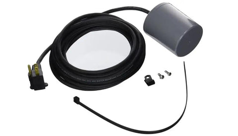 Pump Down Piggyback Tethered Float Switch For Sump Sewage Pond And Effluent Systems With 20 Ft Cord Grey