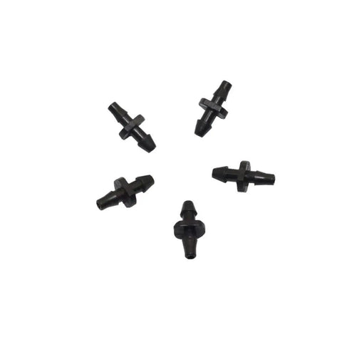 Bulk Garden Hose Fittings Kit With Four Thousand Pieces Three To Five Millimeter Double Barbed Connectors For Micro Hoses And Irrigation System Durable Greenhouse Watering Accessories No Brainer Fit black 3/5mm double barbed hose connectors