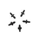 4000 Pieces 3 To 5mm Hose Connectors Kit With Double Barbed Adapters For Garden Irrigation Systems Micro Hose Fittings Watering Accessories Greenhouse Water Fittings Nozzles And Sprinklers, black plastic