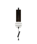 Retro Industrial Wall Sconce Set in Antique Brass Vintage Plug In Lantern Lights 2 Pack Metal Wall Lamps for Bedroom Living Room and Dining