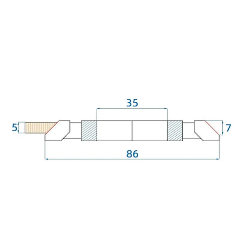 Big League Carbide Tipped Shaper Cutter Head For 45 Degree Wood Doors Vertical Milling Machine dimensions drawing showing size and shape.